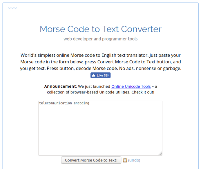 Morse Code to Text Converter