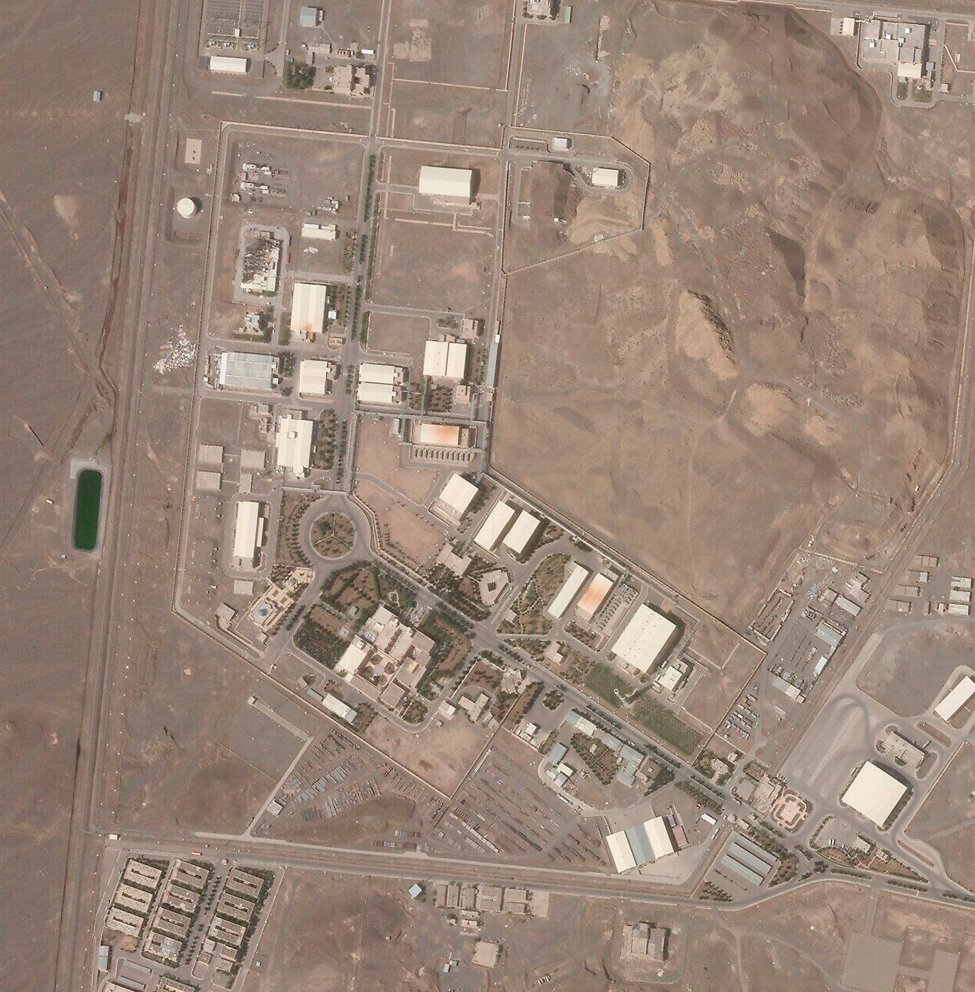A birds-eye view of the Natanz Nuclear Facility