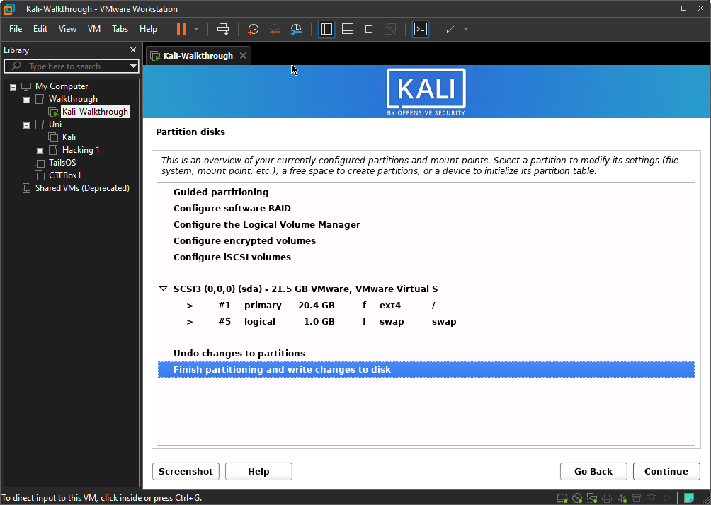 Confirm partition (overview)